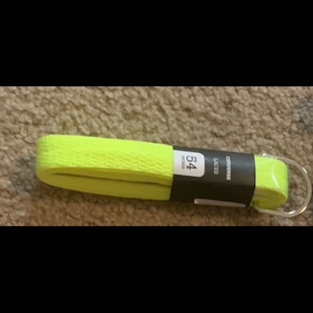 Lime green Converse shoelaces